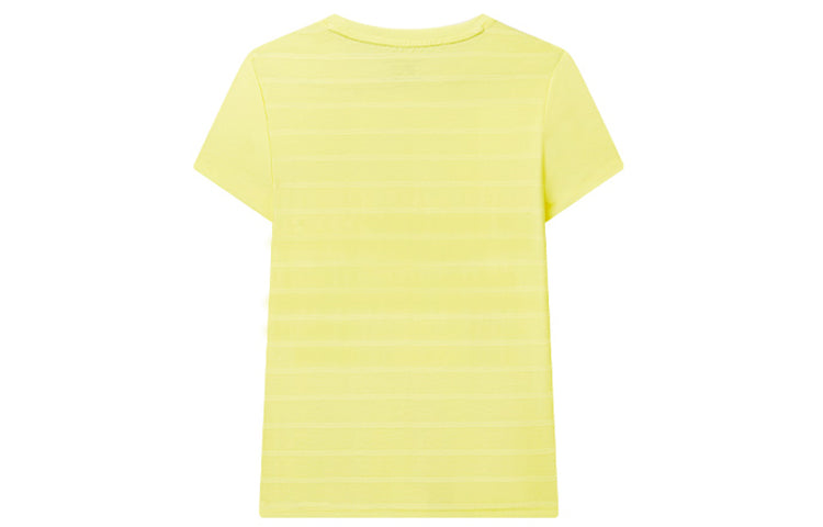 (WMNS) FILA Embroidered Short Sleeve Yellow T-Shirt F11W021108F-YE