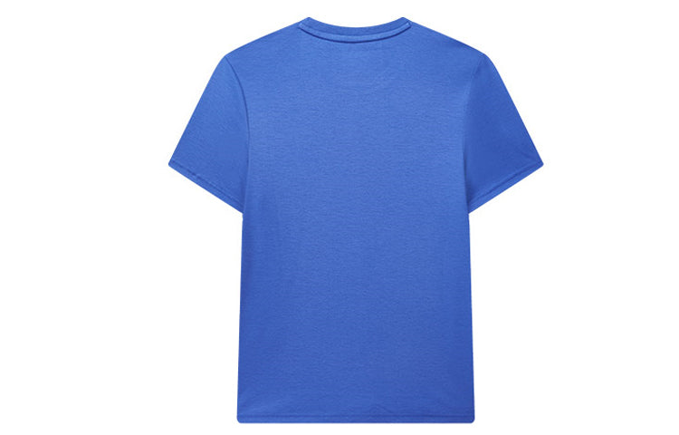 FILA Geometry Numeric Subject Printing Short Sleeve Blue F11M038110F-RB