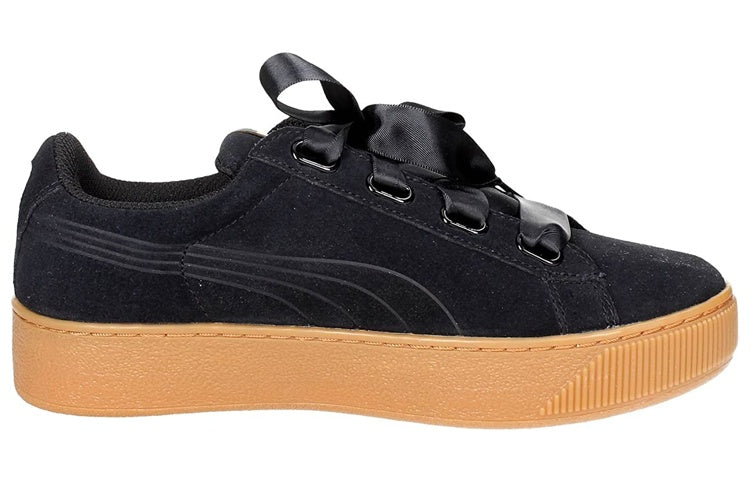(WMNS) PUMA Vikky Platform Ribbon Black/Gum 364979-01