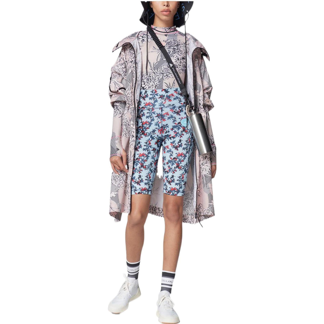 (WMNS) adidas by Stella McCartney Long Lightweight Parka Jacket Asia Sizing 'Pink Black' GM0484