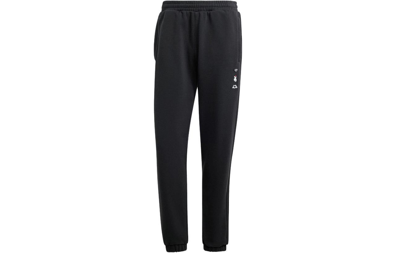 adidas Mickey x Originals Embroidery Sweat Pants Asia Sizing 'Black' IY2267