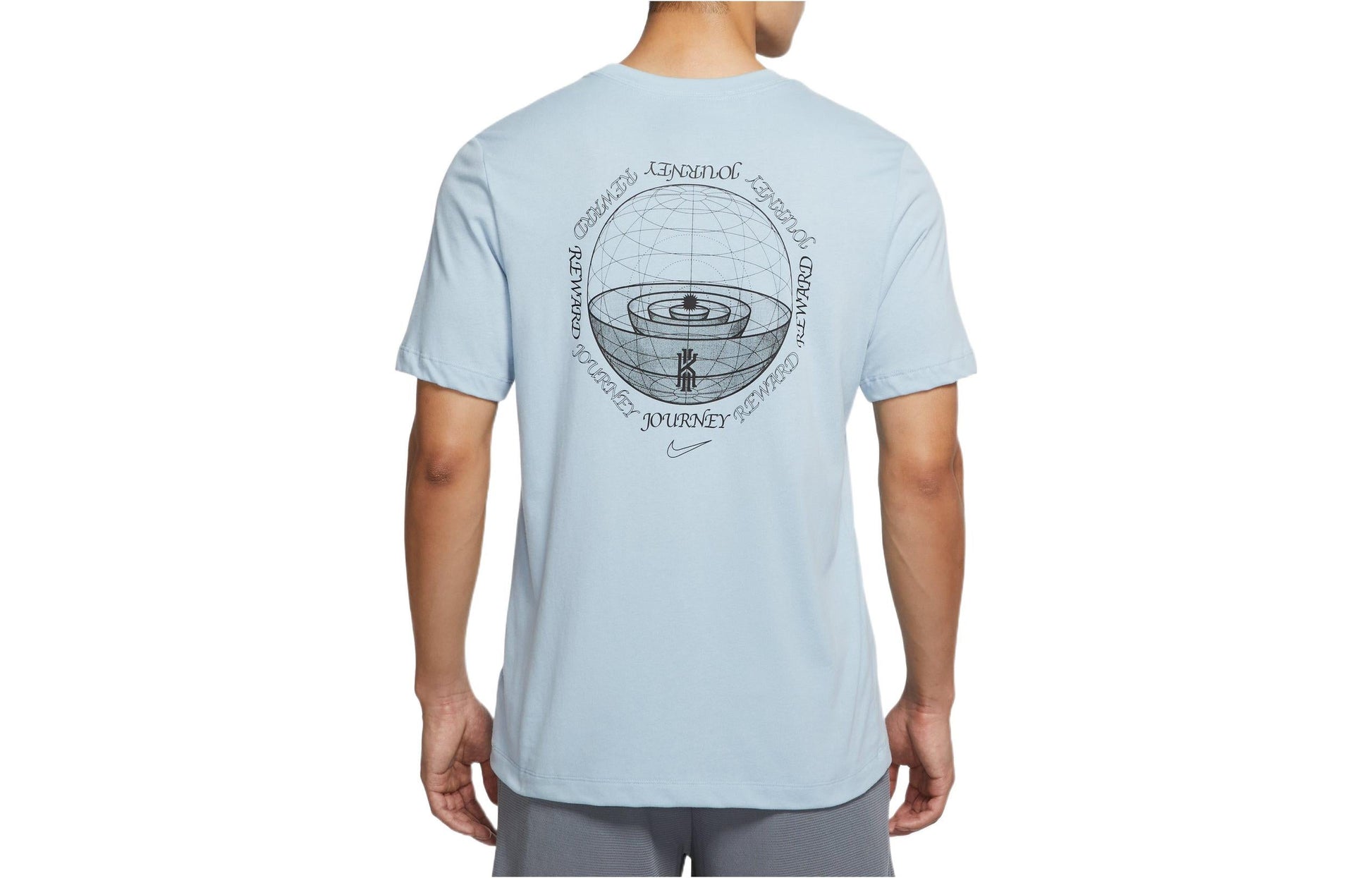 Nike Kyrie Irving Alphabet Pattern T-Shirt 'Blue' DQ1880-425