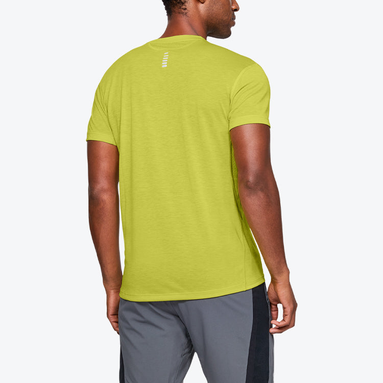 Men's Under Armour Streaker Series Running Sports Short Sleeve Green 1326579-350