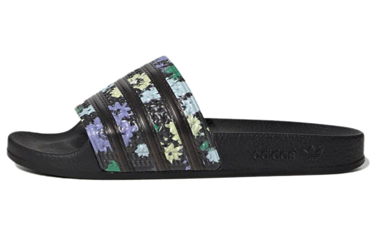 (WMNS) adidas Adilette Slide 'Black Floral' H00141