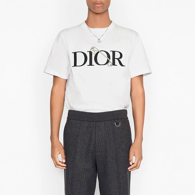 DIOR Knitted Crewneck Short Sleeve For Men White 043J625B0554-C089