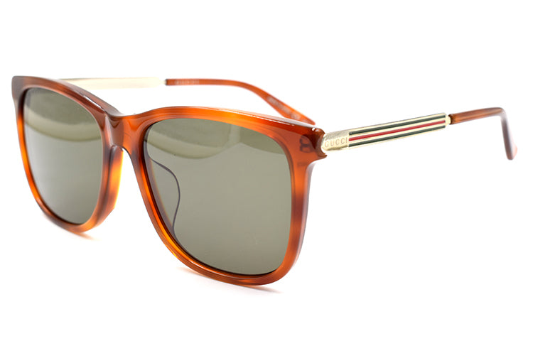 Gucci Classic Multi-Color Series Brown Gray GG0078SK-005