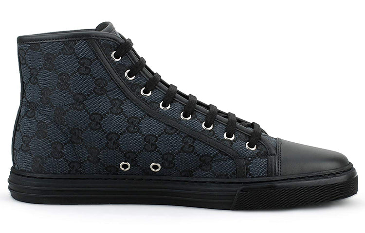 Gucci Monogram High Top Sneakers 'Black' 426188-KQWM0-1948