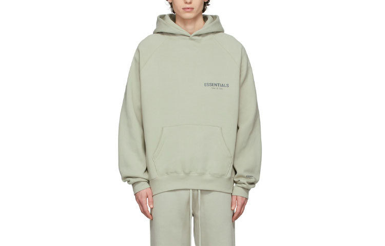 Fear of God Essentials FW21 Pullover Hoodie 'Green Concrete' FOG-FW21-107