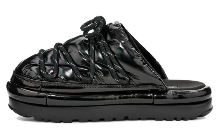 (WMNS) UGG Hi Shine Spaceslider Slide 'Black' 1149033-BLK