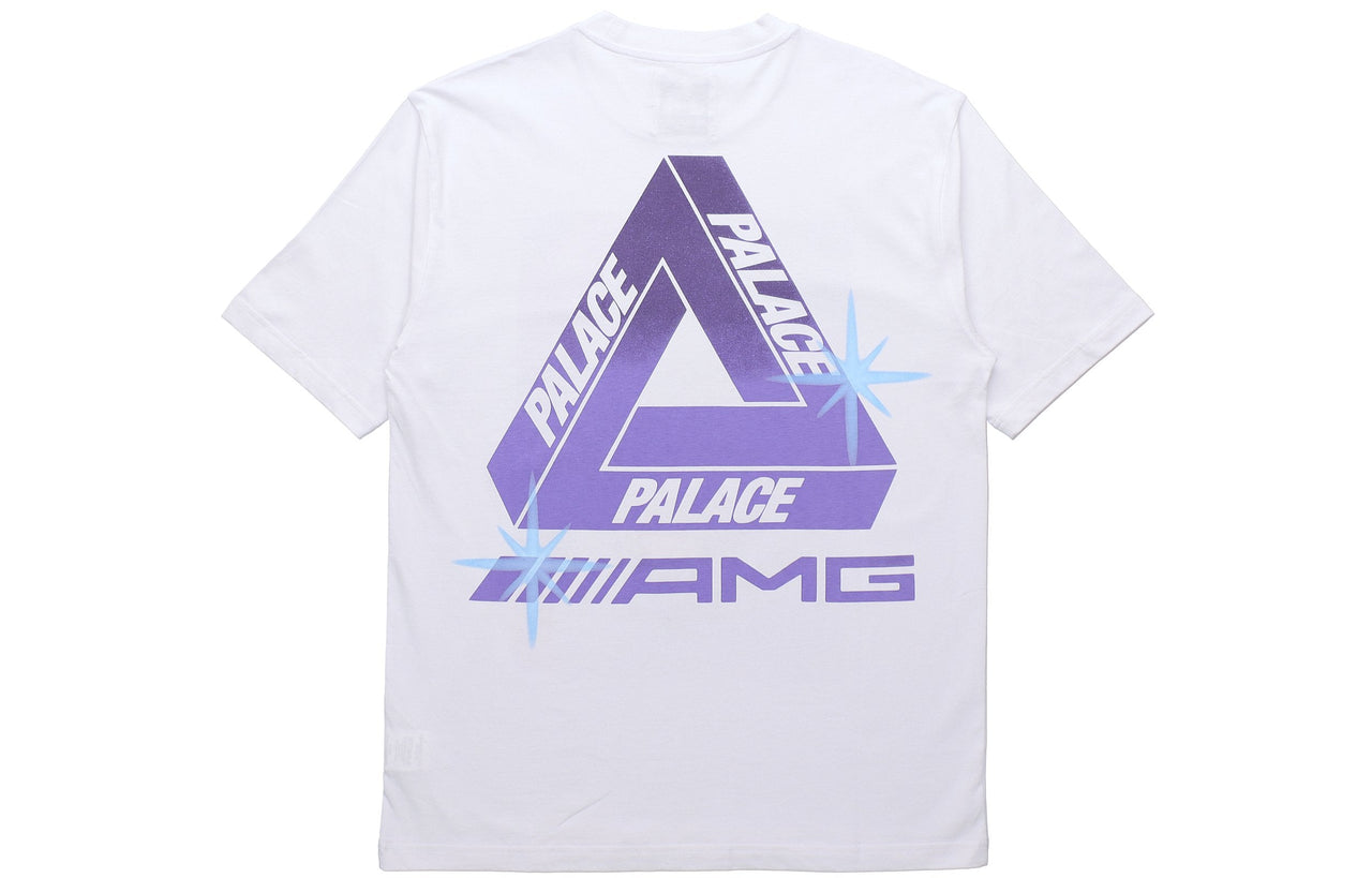 PALACE SS21 x AMG Crossover White Logo Printing Pattern Short Sleeve T-Shirt P20AMGTS005