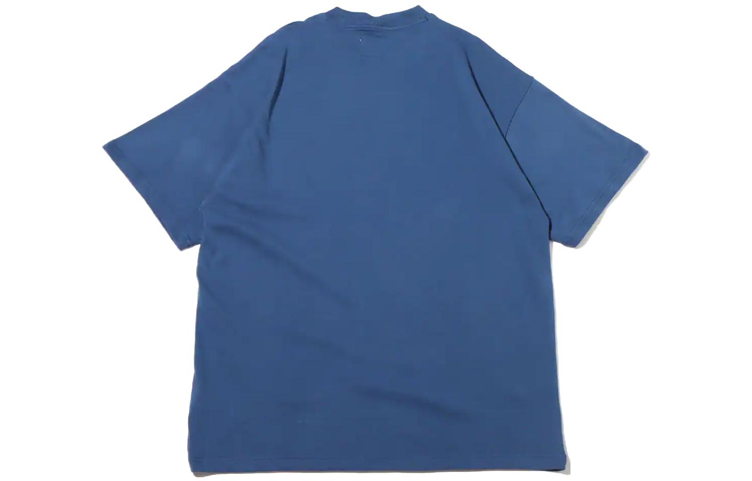 Men's Nike Logo Alphabet Printing Breathable Round Neck Short Sleeve Dark Blue T-Shirt DV9400-410