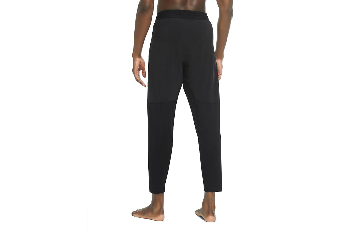 Men's Nike Yoga Casual Sports Elastic Waistband Long Pants/Trousers Black CU7379-010