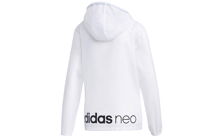 (WMNS) adidas neo Casual Sports Jacket White EJ7090