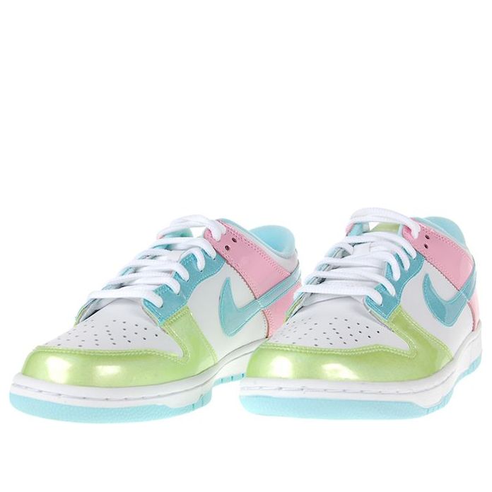 (GS) Nike Dunk Low 'White Pink Blue' 309601-144