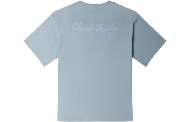 Converse Go-To Sneaker Patch T-Shirt Asia Sizing 'Tidepool Grey' 10025397-A08