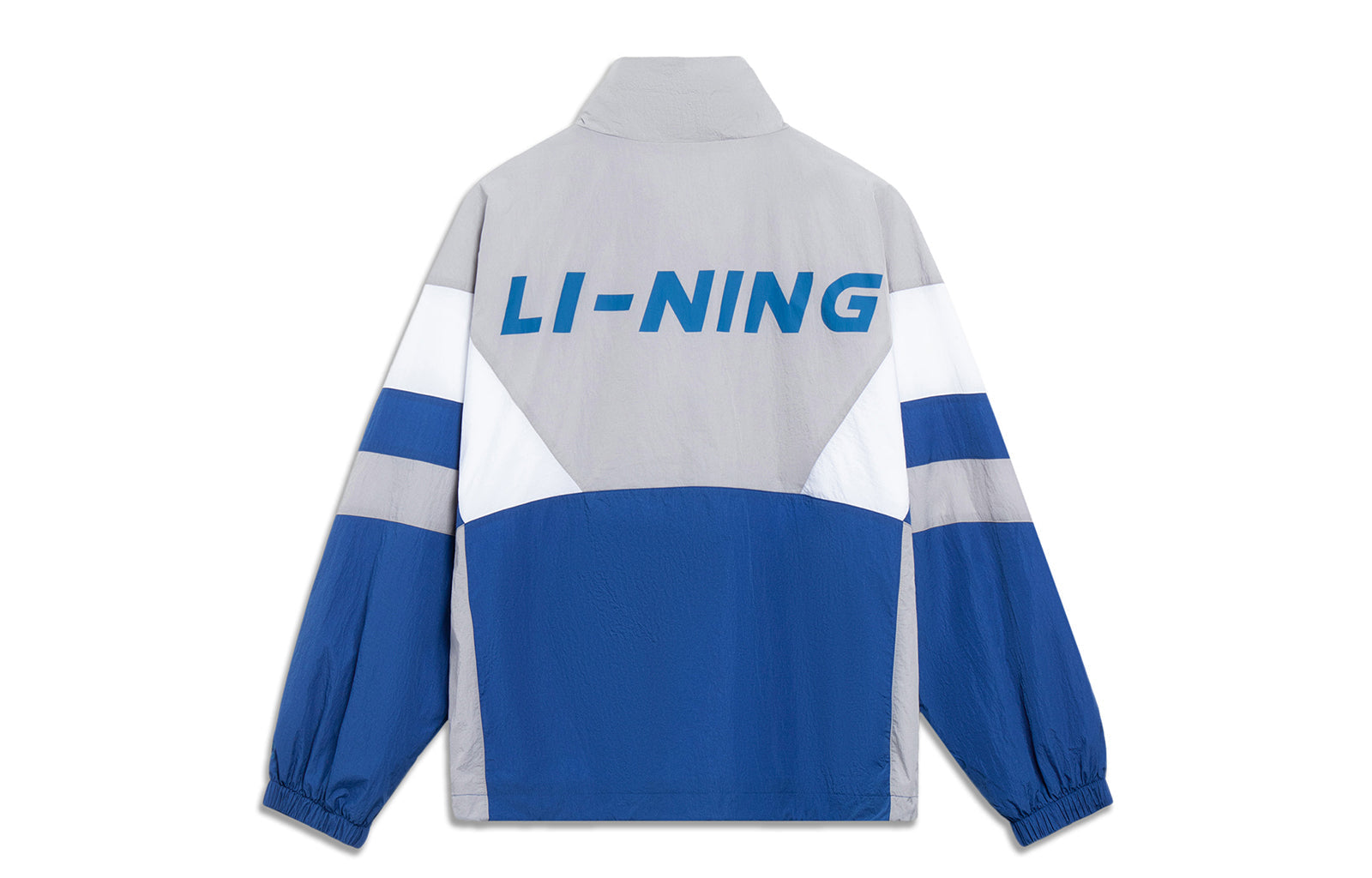 Li-Ning Graphic Color Block Jacket 'Grey Blue White' AJDT503-5