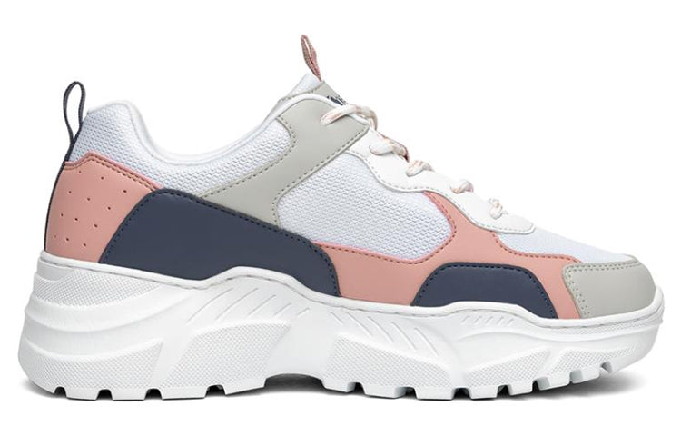 (WMNS) Skechers B-Rad Sport Shoes White/Blue/Pink 155056-WPBL