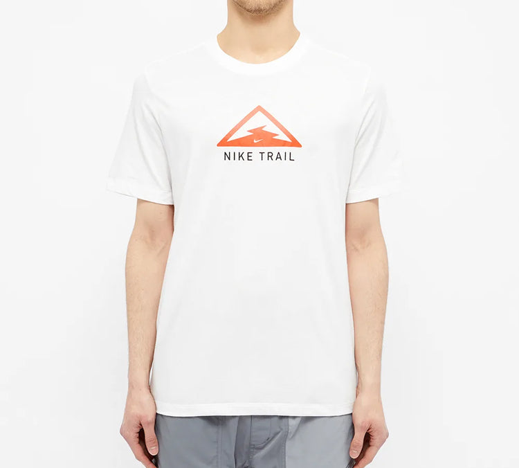 Nike Dri-FIT Trail Triangle Logo Short Sleeve White CT3857-133