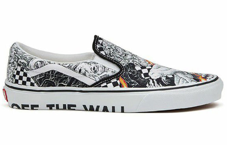 Vans Unisex Slip-On Sneakers Black/White VN0A4BV3017