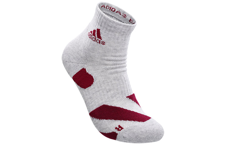 [2 Pairs] adidas Basketball Badminton Socks Men And Same Purple MC0229