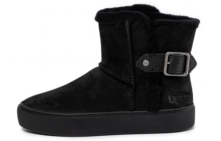 (WMNS) UGG Aika Snow Boots 'Black' 1104991-BLK