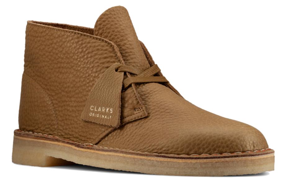 Clarks Desert Boots Leather 'Dark Olive' 26157317