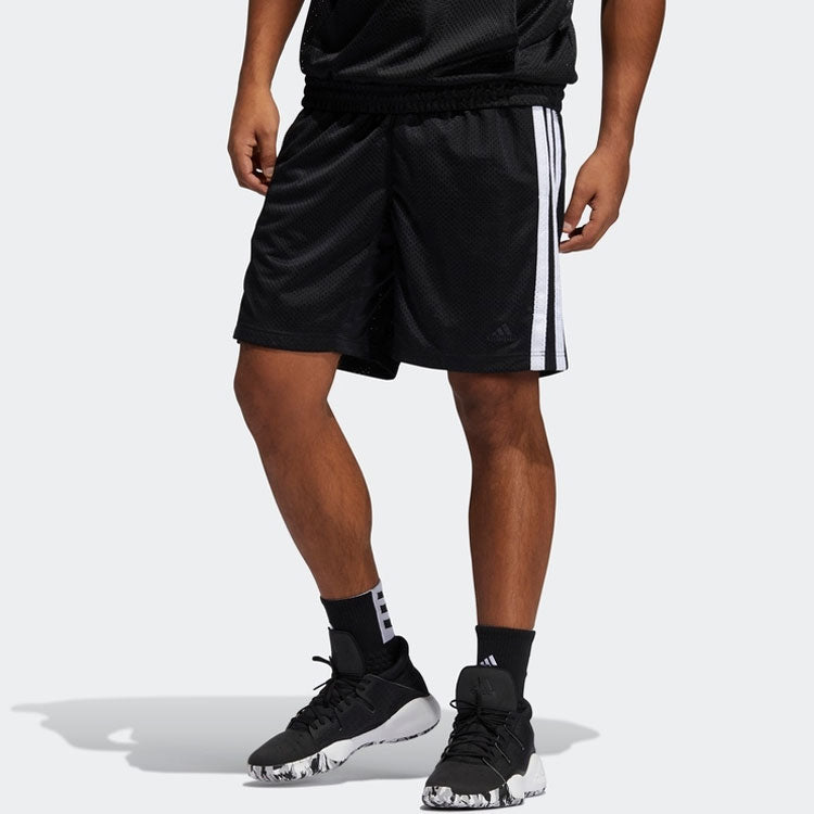 adidas Side Stripe Printing Loose Shorts Black GK8382