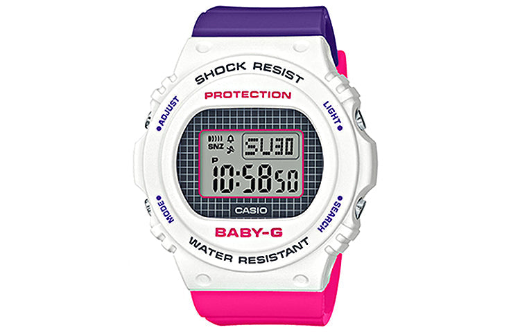 CASIO Baby-G 'White' DW-5700THB-7PR+BGD-570THB-7PR
