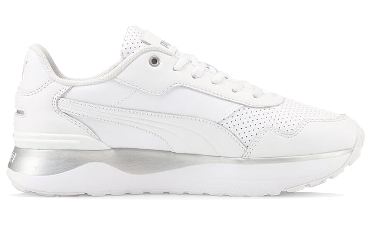 (WMNS) PUMA R78 Voyage Premium Leather 'White Silver' 383838-01