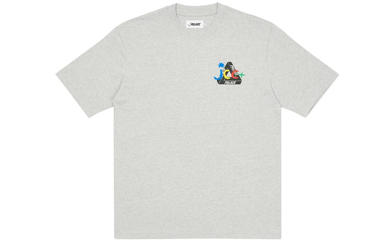 Men's PALACE JCDC2 Back Printing Short Sleeve Gray PAL-SS20-041