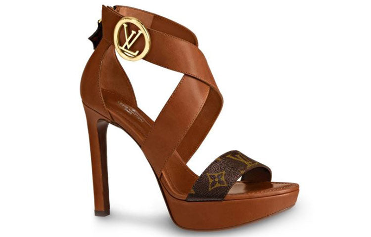 (WMNS) LOUIS VUITTON LV Horizon Platform Cross 'Brown' 1A5BZ9