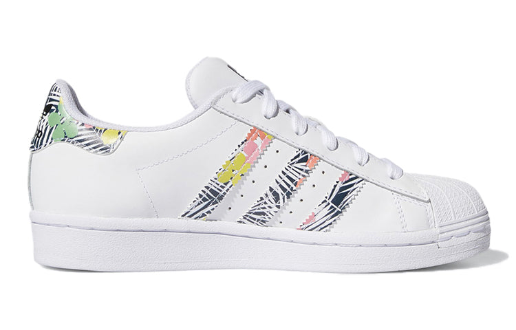 (GS) adidas originals Superstar J 'White Pink' FX7400