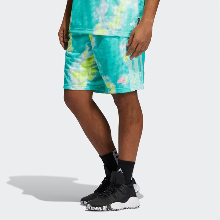 adidas Basketball Leisure Sports Stripe Shorts Men's Blue GH6675