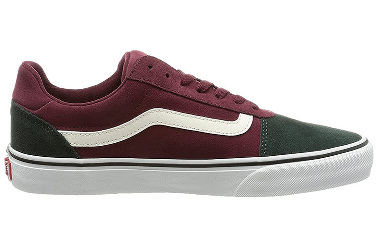 Vans Ward Deluxe Casual Skateboarding Shoes Red Green VN0A3WLH9B9