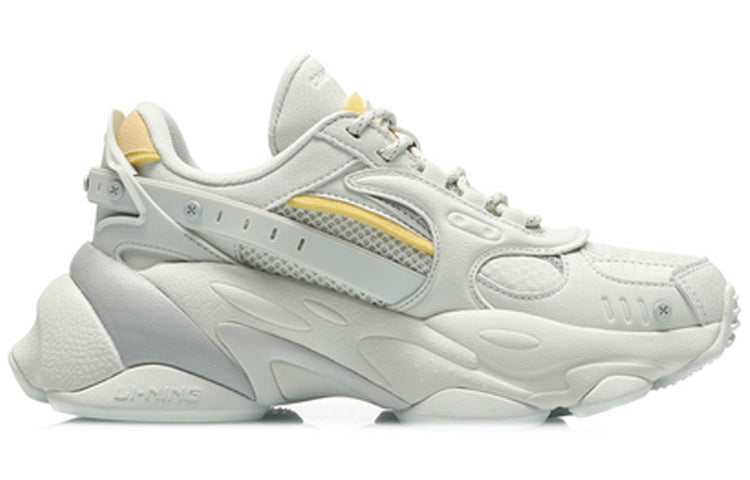 (WMNS) Li-Ning Countflow Alien Silk Road MiYuSiLu x Dunhuang Museum 'White Yellow' AGLQ162-6