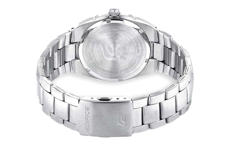 CASIO Quartz EDIFICE Stainless Steel Strap Mens Silver Analog EF-125D-1AV