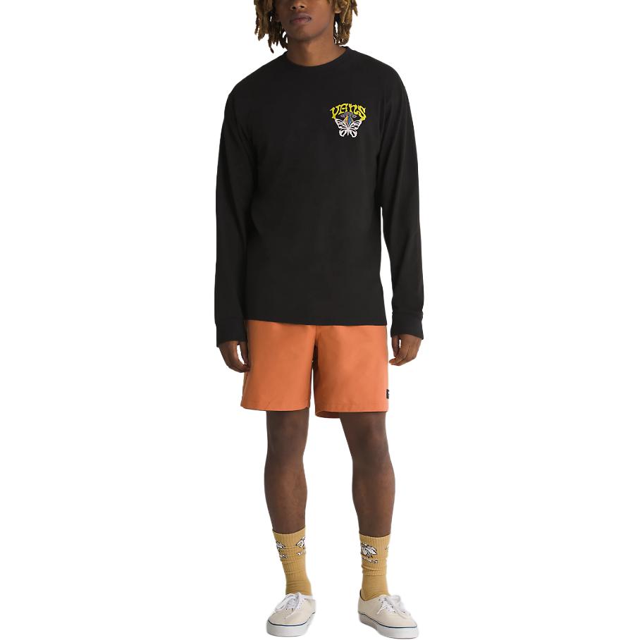 Vans Skull Saucer Long Sleeve T-Shirt 'Black' VN000G4CBLK