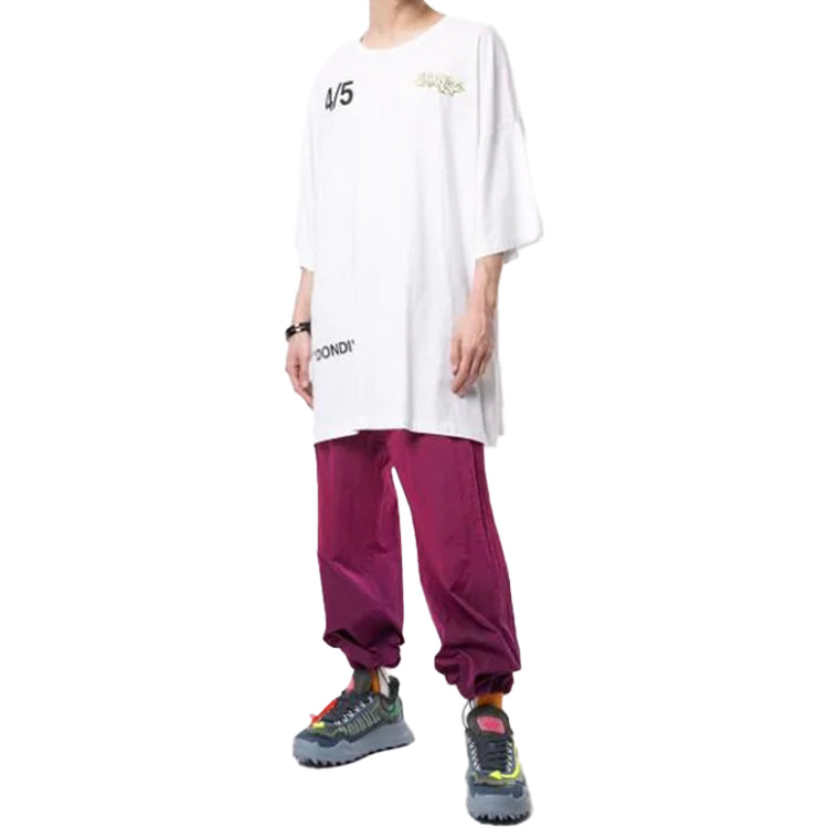 Off-White Dondi Graffiti Printing three-quarter sleeve White OMAA066S191850130188