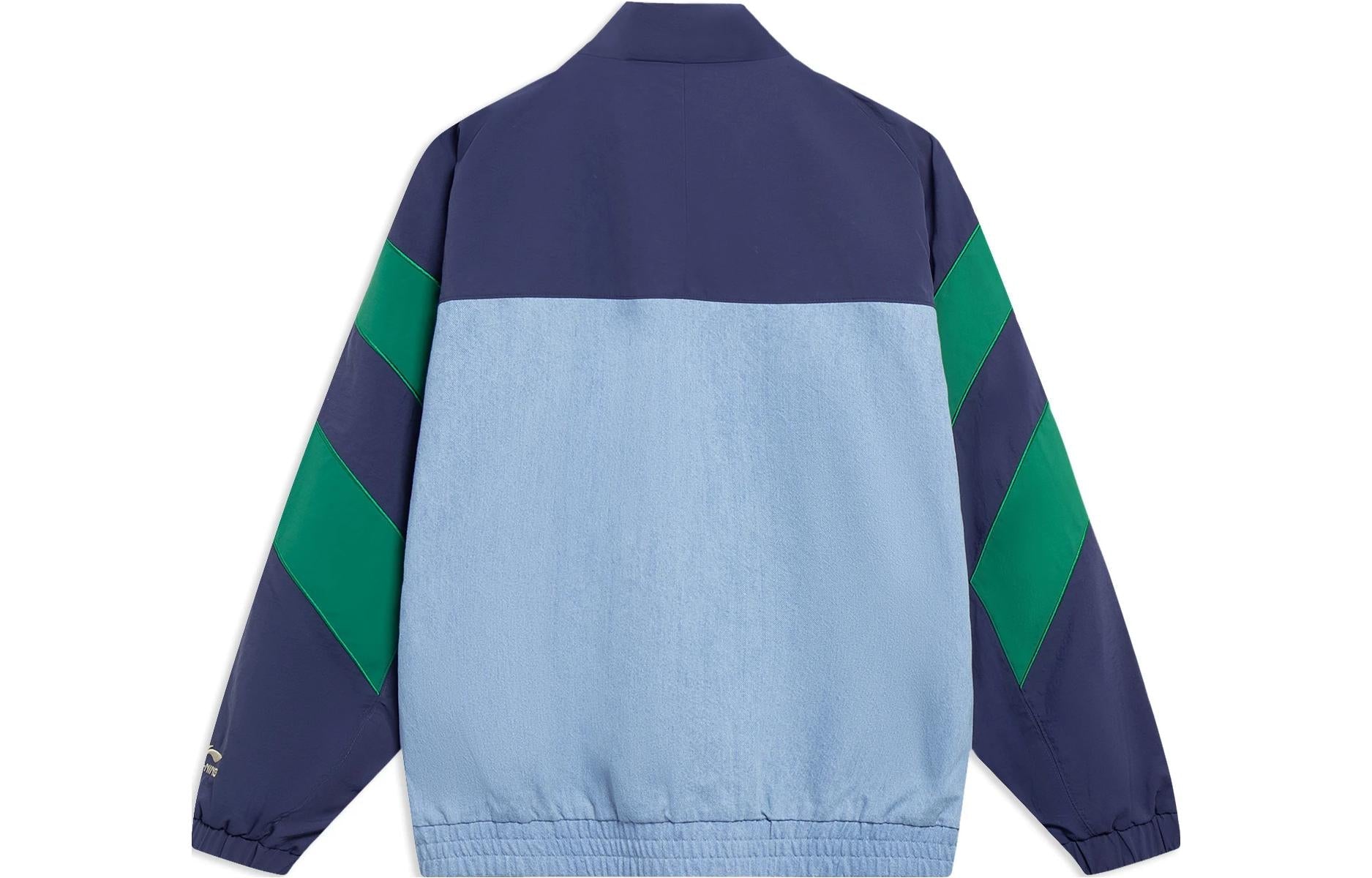 Li-Ning Skateboarding Color Block Jacket 'Midnight Navy Green' AFDT127-2