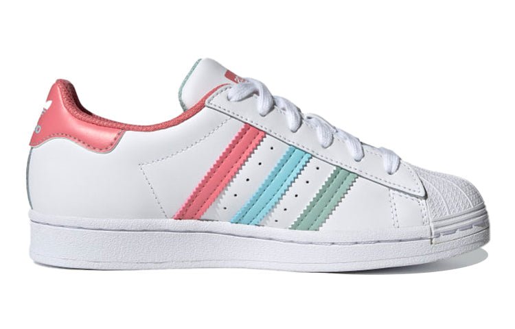 (GS) adidas Superstar J 'White Hazy Rose Sky' FZ0649