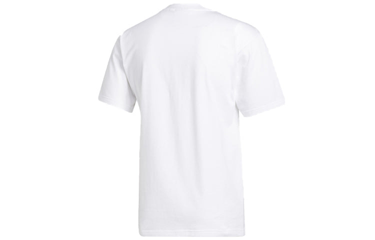 adidas originals Logo Printing Sports Short Sleeve White T-Shirt GL9849