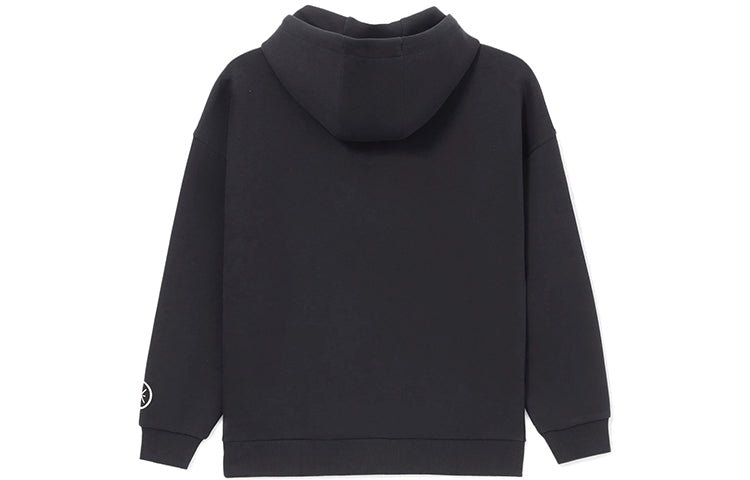 Li-Ning Wade Series Loose Pullover Hoodie 'Black White' AWDRG55-2