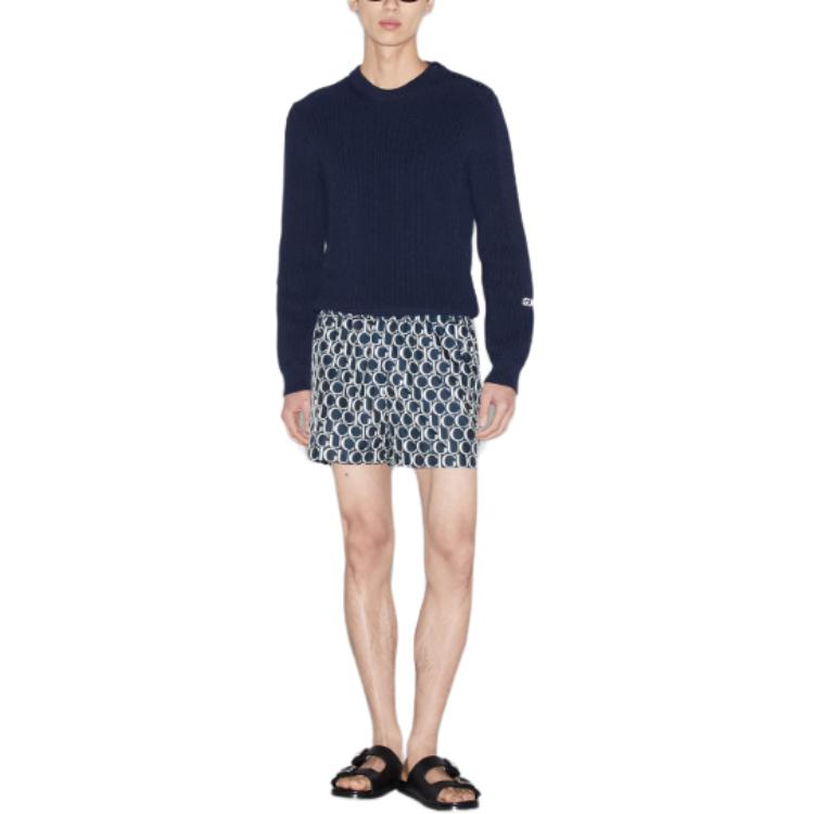 Gucci Maxi Gucci Print Nylon Swim Shorts 'Navy' 787899-XHAI5-4735