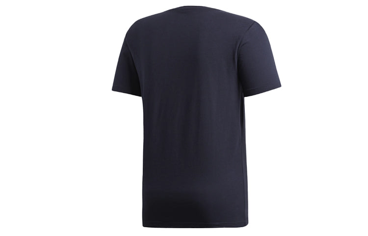 adidas Athleisure Casual Sports Round Neck Short Sleeve Blue ED7278