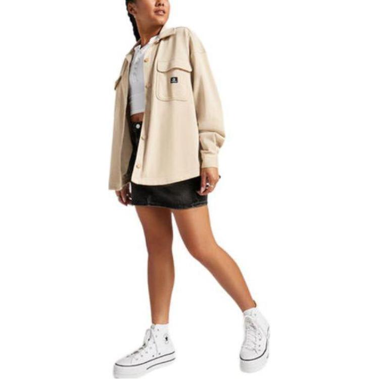 (WMNS) Converse Active Utility Shirt Asia Sizing 'Nutty Granola' 10026034-A05