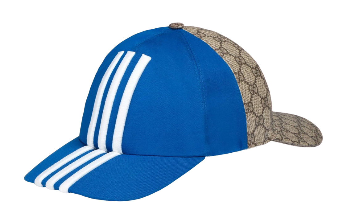 Adidas X Gucci Double Sided Baseball Hat 'Bright Blue Beige' 719406-4HAST-9768