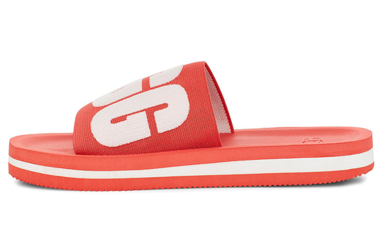 (WMNS) UGG Zuma Graphic Slipper coral red 1099833-PCRL