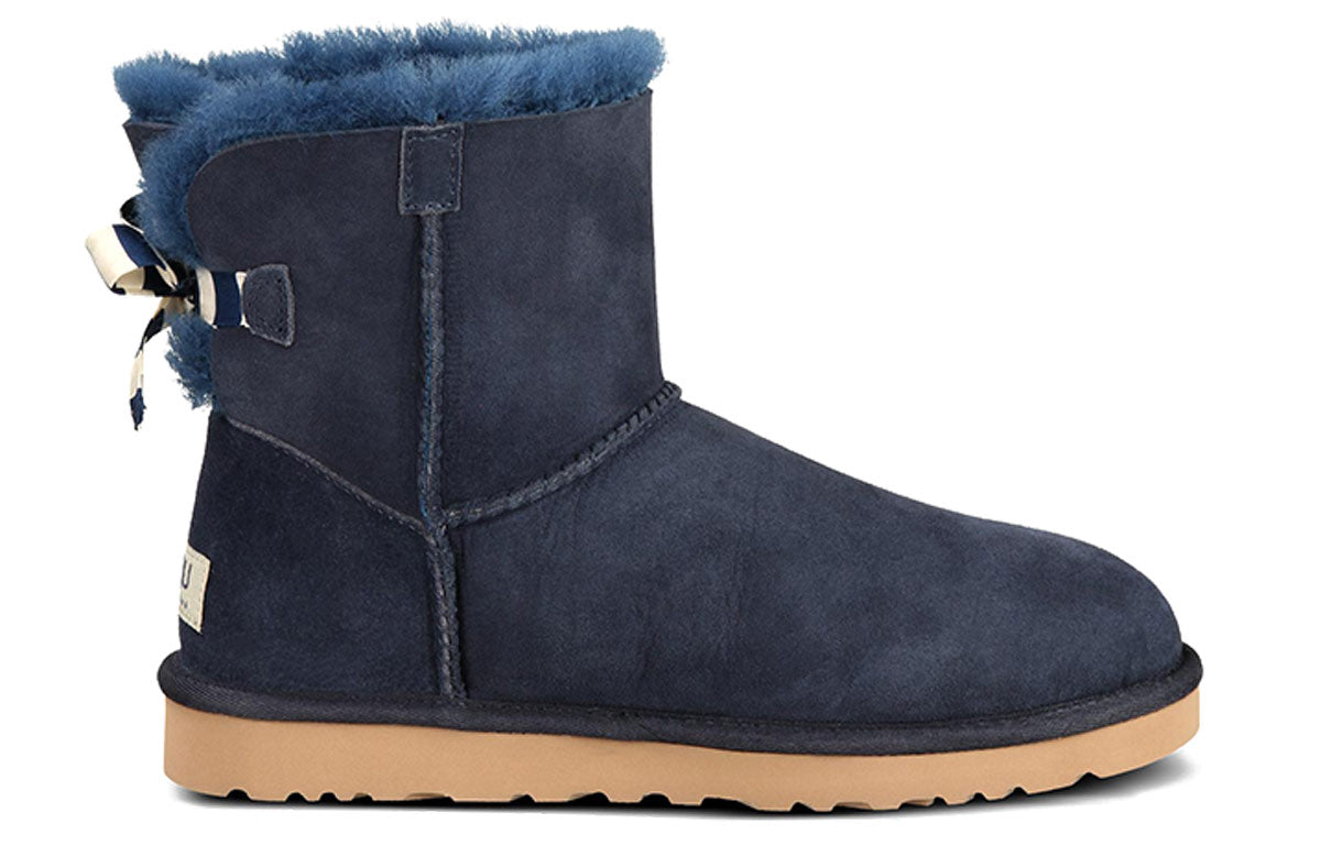 (WMNS) UGG Mini Bailey Snow Boots Navy Blue 1005062-NAVY