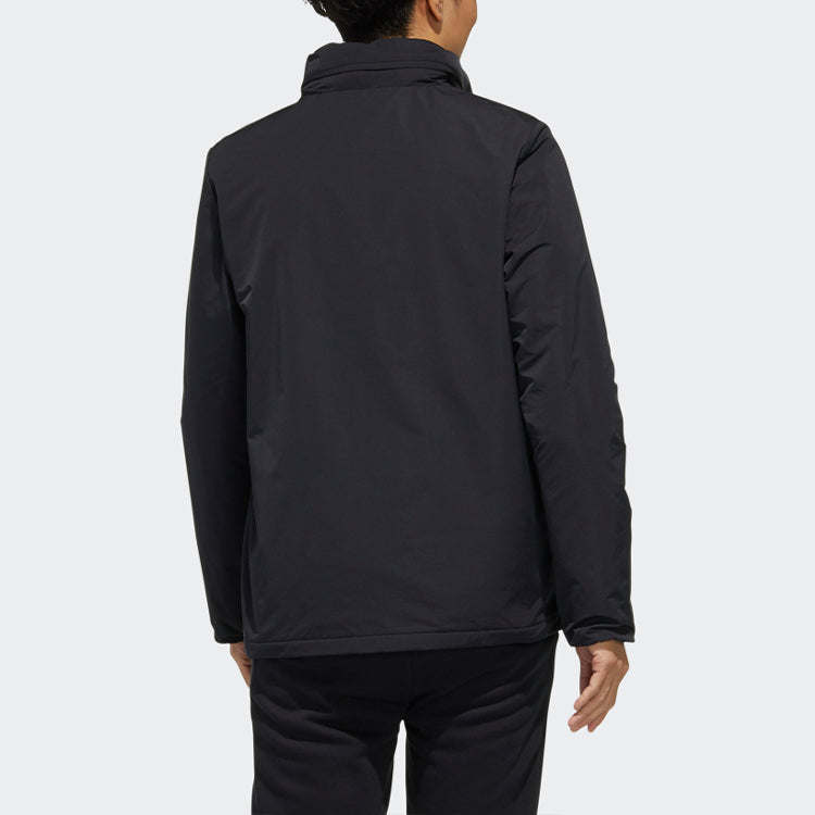adidas neo M Faves Wint Wb Printing Logo Stand Collar Windbreaker Jacket Black FU1034