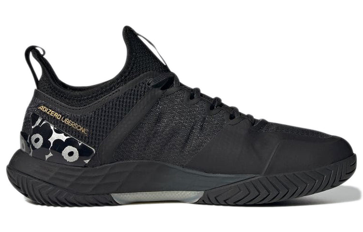 (WMNS) adidas Marimekko x Adizero Ubersonic 4 'Black Gold Metallic' GZ8467